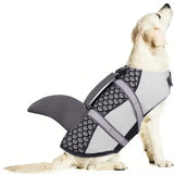 Shark Style Dog Life Jacket | Adjustable Dog Life Vest with Handle