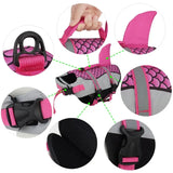 Shark Style Dog Life Jacket | Adjustable Dog Life Vest with Handle