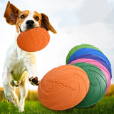 Dog Flying Disc Toy | Soft Rubber Interactive Flying Saucer