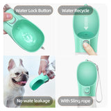 Portable Dog Water Bottle | Travel Bottle with Drinking Cup