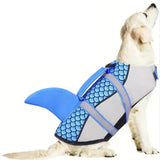 Shark Style Dog Life Jacket | Adjustable Dog Life Vest with Handle
