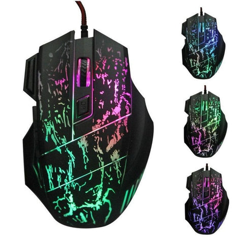 LED Optical USB Wired Gaming Mouse