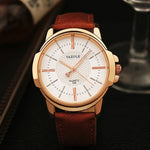 Top Brand Business Look Gold Wrist Watch