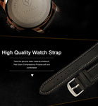 Top Brand Business Look Gold Wrist Watch