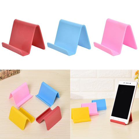 Plastic Phone Holder Fixed Holder Candy Color Kitchen Organize